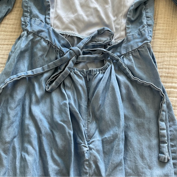 Open Back Chambray Dress - Picture 3 of 8